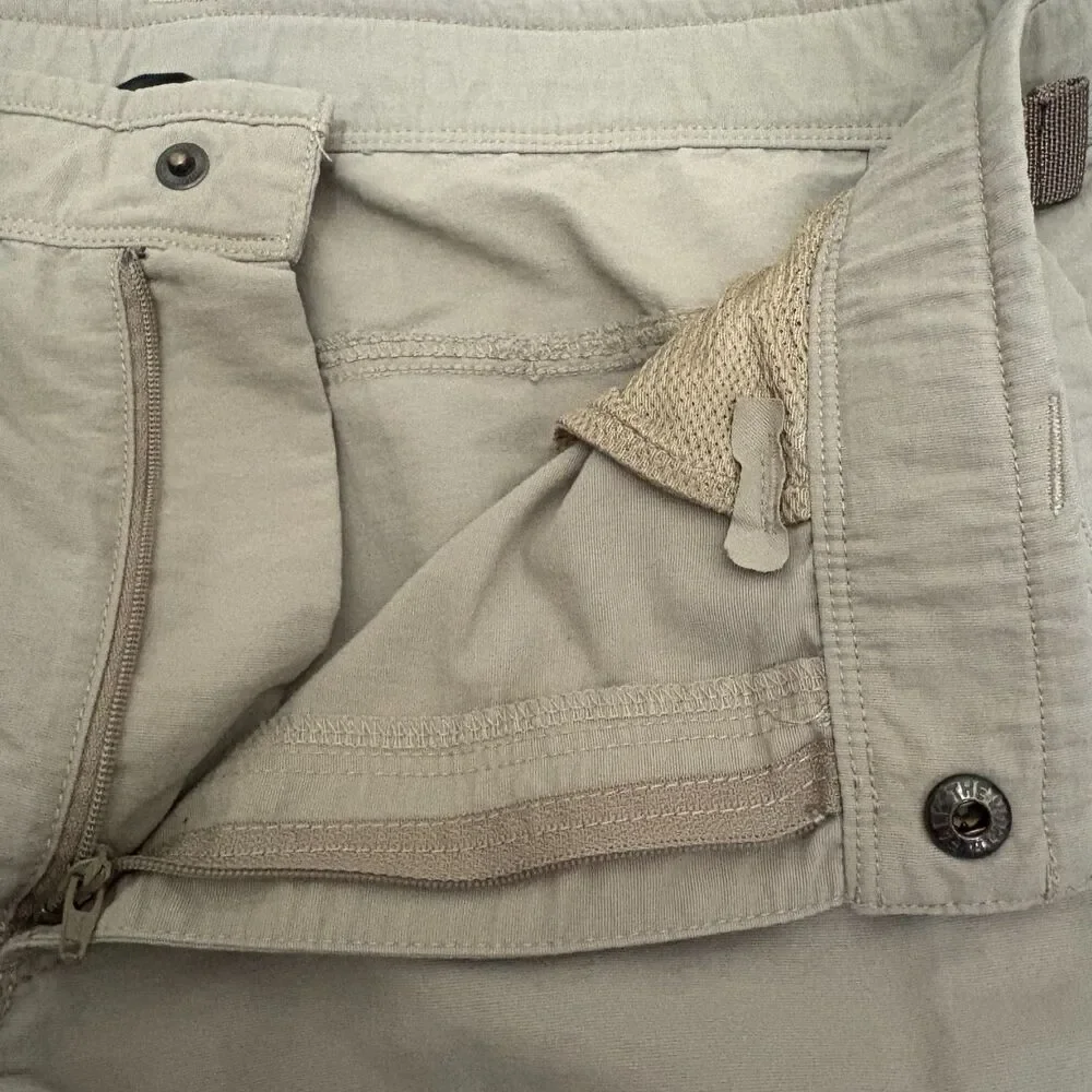 The North Face‎ Paramount Horizon Cargo Shorts Tan Nylon Belted Gorpcore Size 32
